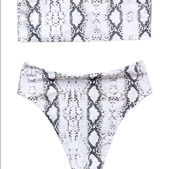 Bandeau snake print bikini set - Picture 2 of 2